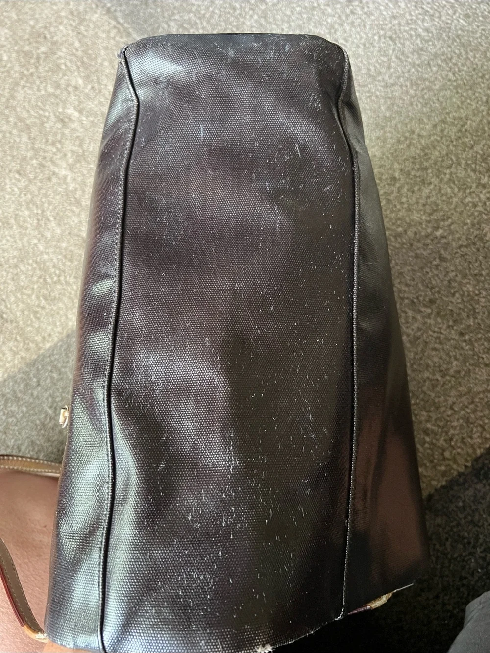 KATE SPADE NEW YORK KERRYN FULTON STREET PATENT LEATHER LARGE SHOPPERS TOTE